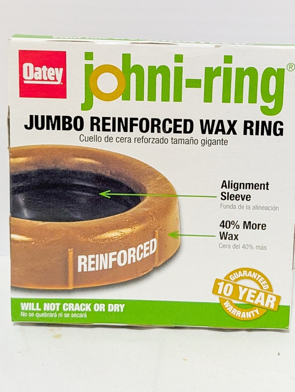 Johni-Ring Jumbo Reinforced Wax Ring - Brown